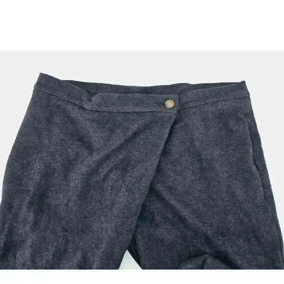 BRUNELLO CUCINELLI WOMAN'S BLACK CASHMERE ANKLE WORK PANTS L (34×23) SIDE POCKET - Picture 16 of 16